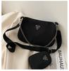 Bolso de axila, Bolso de hombro de color liso, Nuevo modelo 2026, Bolso cruzado pequeño simple, Bolso casual para mujer, Bolso cruzado para mujer, Bolso madre-hija