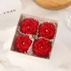 Set de Velas Perfumadas de Rosa Roja Hechas a Mano al por Mayor para Uso Doméstico Regalo de San Valentín Vela Souvenir de Fragancia Transfronteriza