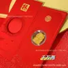 Adesivo de Telefone de Ouro Puro 999 com Envelope Vermelho, Gato da Sorte e Decoração Dourada para Presentes de Boa Sorte, Atacado
