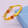 Suministro en Vivo de Media Pulsera de Serpiente Zodiacal Pulsera de Serpiente DIY con Monedas de los Cinco Emperadores para el Año de la Serpiente, Pulsera Tejida al por Mayor