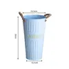 Cubeta de Hierro Grande Estilo Vintage para Flores, Cubeta para Flores Frescas, Uso en Floristerías y Hogar, para Sostener Flores, Jarrón para Flores Secas, Cubeta para Remojar Flores, Cubeta para Arreglos Florales