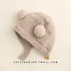 Gorro de Bebé Otoño e Invierno Lindo Súper Lindo Gorro con Protección para las Orejas Engrosado y Cálido para Bebé y Niño Pequeño Gorro de Punto tipo Pullover Resistente al Viento para Exteriores