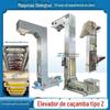 Elevador de cerâmica tipo Z de aço inoxidável, elevador transportador de alimentação de pó químico, elevador de caçamba tipo Z para matérias-primas químicas