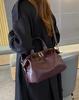Bolso grande de piel genuina 2023 nuevo bolso de mano retro moderno europeo y americano para mujer, piel de vaca curtida vegetal, gran capacidad, bolso bandolera