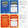 Boletos de Lotería Personalizados Rasca y Gana para Países Extranjeros, Antifalsificación y Antifiltración de Luz, Impresión Personalizada de Boletos de Lotería de Papel Negro de Núcleo Alto Grado Holográfico