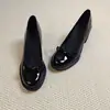 Zapatos de Mujer Retro con Lazo y Tacón Bajo 2026 Otoño Nuevos Slip-On Tacones Altos Tacón Grueso Versátiles Zapatos Mary Jane