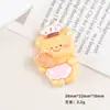 Accesorios de Resina DIY de Dibujos Animados Joyería Comida Occidental Oso de Mantequilla Pegamento de Crema Pasador Funda para Teléfono Móvil Hebilla de Zapato Llavero Colgante