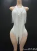 Nuevo Vestido de Danza Latina Brillante con Flecos 2025 en Color Nude, Ajustado, Elegante, Sexy, Mono Ultra Corto