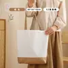 Amazon al por mayor transfronterizo bolsa de lona en blanco publicitaria logo imprimible bolsa de algodón de mano DIY pintada a mano