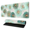 Tapete de Mesa para Mouse Grande Longo com Vegetação e Flores Pad de Mouse com Superfície Fina Uso em Lan House Casa Tapete de Mesa Grande Longo