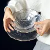 Suministro directo de fábrica creativo Xinyuan cristal sin plomo vidrio transparente irregular Phnom Penh disco ondulado vajilla