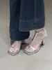 ¡Rosa nude! Sandalias abiertas de estilo francés para mujer, verano, plateadas, elegantes, sexys, de tacón alto de aguja, con tira, estilo romano
