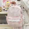 Mochila de Encaje Delicada Estilo Coreano Ins Hada Nueva para Estudiantes de Secundaria, Bolso Escolar de Alto Valor, Mochila de Viaje