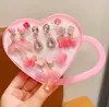 Pinzas para Orejas de Sirena para Niños, Aretes Indoloros para Niñas, Accesorios, Aretes de Dibujos Animados para Niñas Pequeñas, Aretes para Actuación Escénica de Bebés