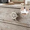 Maçaneta Pequena para Porta de Armário Estilo Europeu Mediterrâneo Retrô Tema Oceano, Maçaneta Francesa Vintage de Luxo Leve para Guarda-Roupa