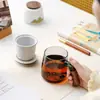 Qianli Jiangshan Taza de Agua de Cerámica Creativa Taza de Oficina Set de Regalo de Negocios Aniversario Taza de Té de Gama Alta Regalo Souvenir
