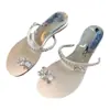 Sandalias de Pedrería Estilo Brisa Nocturna para Mujer, Moda de Hada Francesa para Playa al Aire Libre en Verano, Sandalias Huevo de Paloma para Mujer