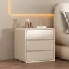 Mesa de cabeceira de madeira maciça estilo creme, armário organizador para maquiagem, mesa de cabeceira ultranarrow, criado-mudo para quarto, armário organizador para espaços pequenos