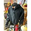 Sudadera Guapa Estilo Americano con Media Cremallera para Hombre 2025 Nueva Nicho Diseño de Cremallera Sudadera con Capucha Chaqueta Top Tendencia