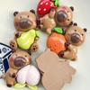 Tarjeta mediana de dibujos animados brillante fruta oso hecho a mano diy pegamento de crema accesorios de resina pegatina para refrigerador horquilla material para joyería