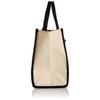 Amazon equipo de novia transfronterizo bolsa de mano de lona doble color blanco y negro fiesta de despedida de soltera de boda novia