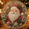 Árbol de Navidad de Venta Caliente Transfronterizo Pintura de Diamantes 5D Colgante Acrílico Regalo de Navidad Decoración Colgante Manualidad Acrílica