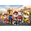 Equipo de Patrulla Fronteriza Fondo de Cumpleaños Fiesta de Perros Paw Patrol Decoración Pancarta Escenario Accesorios Bandera