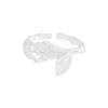 1380 Estilo K Ins Nicho Diseño de Lujo Accesible Textura Plisada Anillo Mariposa Plata de Ley S925 Anillo Abierto de Plata para Mujer