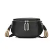 Bolso Silla de Moda para Mujer 2026 Modelo Nuevo Cuero Genuino Bolso Cruzado Doble Cremallera Capa Superior Piel de Vaca Bolso Pequeño Bolso de Hombro