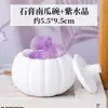 Caja de aromaterapia de yeso de cristal natural, piedra difusora sin llama, yeso para colorear DIY, adorno de piedra de cristal pintado