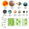 Decoración personalizada de estrella, luna, planeta luminosos, pegatinas de pared luminosas para sala de estar, habitación de niños, hogar, pegatinas brillantes de astronauta
