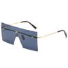 Lentes de Sol Cuadrados de Montura Grande, Lentes de Sol Reflectantes Coloridos de Moda para Mujer, Gafas de Estación Internacional 8587