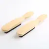 Escova de Limpeza para Cabelo de Barba Masculina Pente para Barba Curta Pente de Cerdas de Javali Escova de Cabelo de Bambu Ferramentas de Cabeleireiro Pente Massageador Cacheado