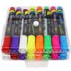 Marcador resaltador de pizarra personalizado de fábrica LED pluma luminosa para pizarra electrónica placa de vidrio tiza líquida pincel de ocho colores en stock