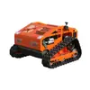 O novo cortador de grama de controle remoto da DeAo, capinador autopropelido tipo esteira, a primeira escolha para uso em jardins e agricultura como cortador e triturador de grama