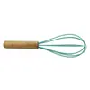 Transfronterizo Nuevo Batidor de Huevos de Silicona de 8 Pulgadas 10 Pulgadas 12 Pulgadas Batidora Manual con Mango de Madera Herramientas para Hornear Claras de Huevo Venta al por Mayor