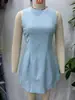 Para Venta al por Mayor Transfronteriza Estilo Europeo y Americano 2025 Nuevo Vestido Corto Casual de Moda para Mujer, Trendy, Sencillo, Versátil, Esponjoso