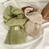 Recuerdos de Color Sólido ~ Cinturón Suave tipo cera huevo Bufanda de Cachemira Temperamento Coreano para Mujer Tejido Retro Cálido para el Cuello Moda para Hombre