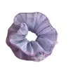 Novo Estilo Roxo Taro Anel de Cabelo de Intestino Grosso Super Fada Rede Coifa Flor Fada Faixa de Cabelo Alta Qualidade Estilo Coreano Corda de Cabelo Plissada Acessórios de Cabelo