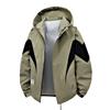 Chaqueta Outdoor de Estilo Montañés para Hombre de Tallas Grandes, Ajuste Holgado, Ropa de Trabajo, Marca de Moda, Bloques de Color, Popular en Tiktok, con Múltiples Bolsillos