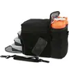Bolsa de almuerzo portátil para picnic al aire libre con bolsa de hielo fresca de tela Oxford con aislamiento de papel de aluminio