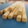 Palillos de Bambú, Palillos Públicos para Uso en Hotel, Carbonizados, Sin Pintura, Sin Cera, Palillos Chinos Extra Largos para Hot Pot con Grabado, Vajilla Duradera