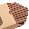 Pauzinhos de Madeira Maciça de Alta Qualidade, Sem Pintura e Sem Cera, Feitos de Sândalo Amarelo, Sândalo Vermelho e Madeira de Asa de Frango, Antiderrapantes, para Uso Doméstico, Estilo Chinês, Embalados em Caixa