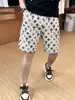 Shorts Florais Masculinos Shorts de Praia de Verão Finos Modernos Largos Tamanho Grande Secagem Rápida Calças Casuais