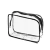 Bolsa de Cosméticos Transparente à Prova d'Água de PVC Portátil para Viagem Bolsa de Higiene Pessoal Cosméticos e Artigos de Higiene Pessoal Bolsa Multifuncional de Armazenamento