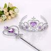 Diadema para el Cabello Headdress Corona de Frozen Varita Mágica Set de Accesorios para el Cabello Diadema para el Cabello de Niña Hebilla para el Cabello