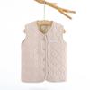 Chaleco de lana para niños, de terciopelo cálido y grueso, para bebés, de algodón grueso y con protección abdominal para niñas.
