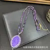 Corrente para Suéter com Inlay de Raposa de Nove Caudas em Novo Estilo, Pingente de Colar Retrô Personalizado com Diamante Tcheco, Fornecimento Direto da Fábrica Atacado