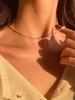 Colar elegante simples e brilhante com corrente de clavícula de alta qualidade, feminino, 2023, novo, elegante, com corrente de couve-flor