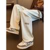 Pantalones para Hombre Primavera y Otoño 2024 Nuevo Americano High Street Tooling Versátil Deportivo Casual Pie Pantalones